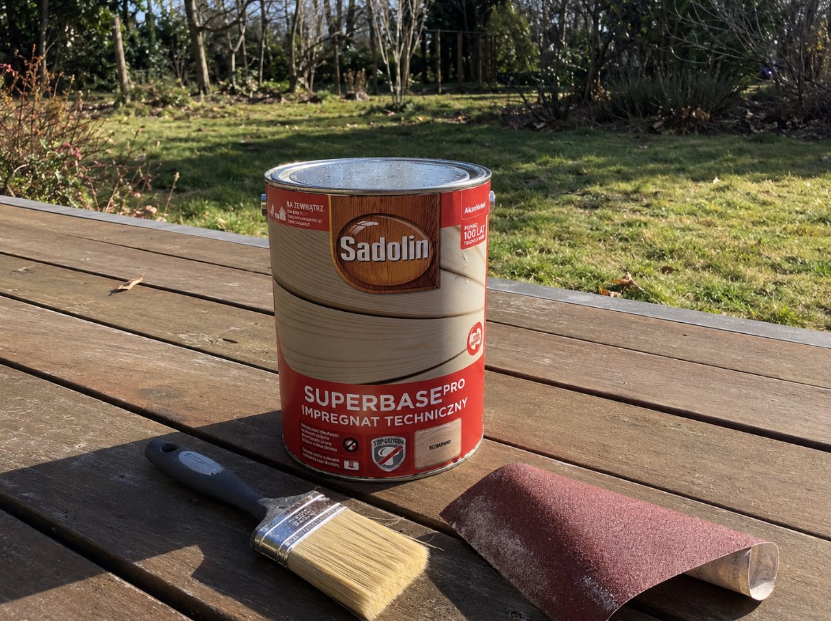 Sadolin SuperBase Pro 0,75 l – ochrona drewna przed sinizną i grzybami